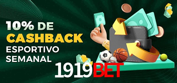 10% de bônus de cashback na 1919Bet